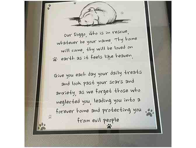 Ladybug Art print-prayer for rescue dog