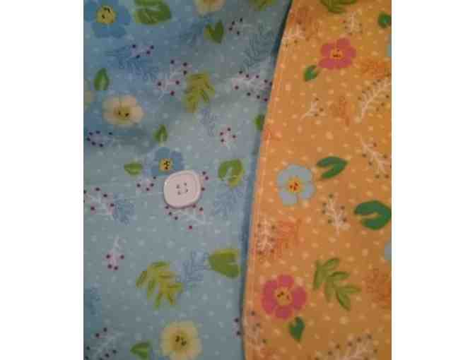 Blue Orange Reversible Adult Bib