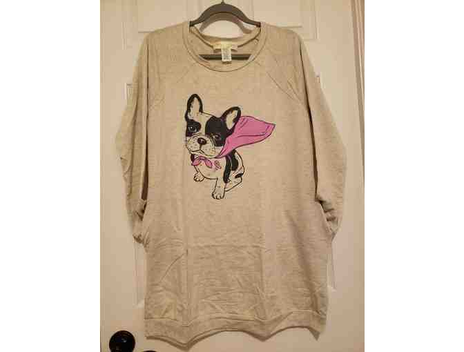 Breast Cancer Awareness Super Frenchie Tunic