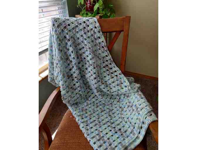 Handmade Crocheted Pastel Afghan