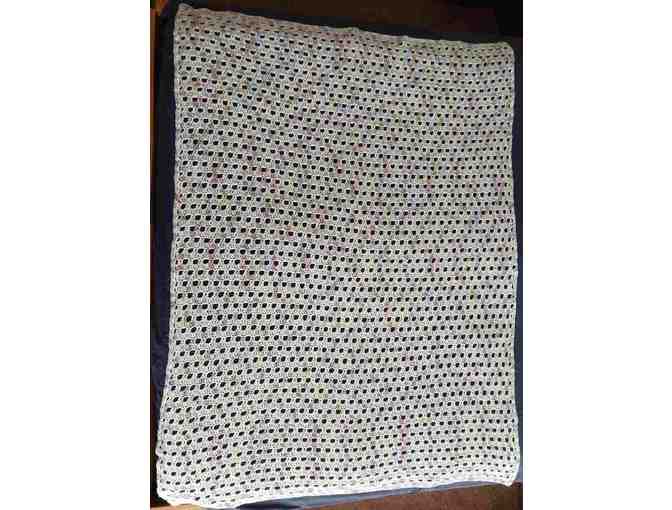 Handmade Crocheted Pastel Afghan
