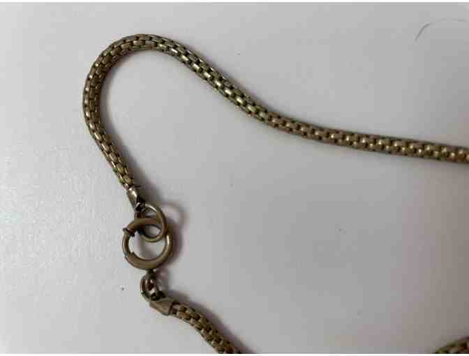 Vintage Blue Rhinestone Necklace