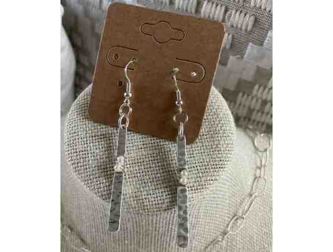 Handmade Mother of pearl necklace and earrings