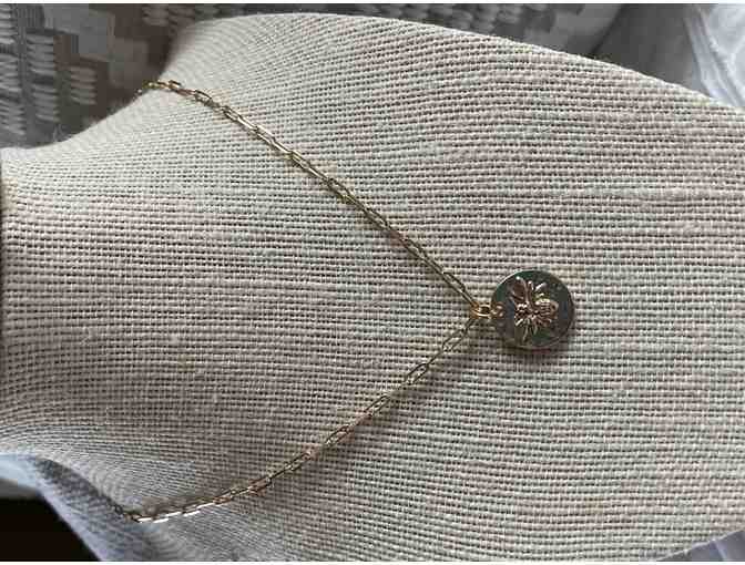 Handmade Gold plated bee necklace and toggle bracelet