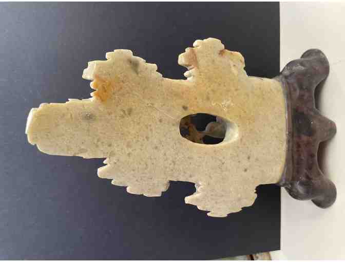 Vintage Chinese Soapstone on attached stand