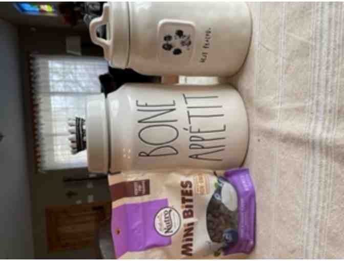 Glass Cannisters with Dog Treats