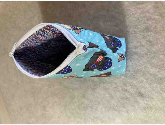 Cosmetic bags- custom made dog fabric