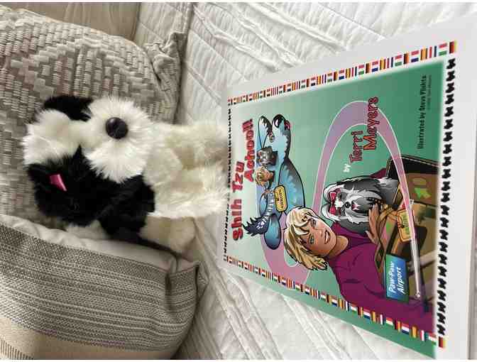 Book, Shih Tzu Achoo!! and plush dog