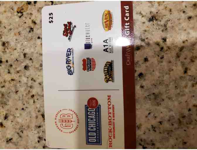 Set of two $25 Restaurant gift cards