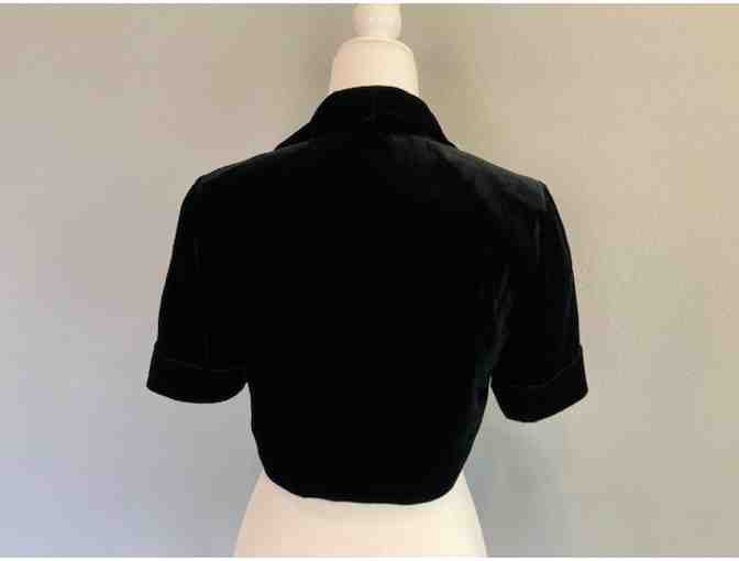 Ann Taylor Cropped Velvet Jacket Size 0