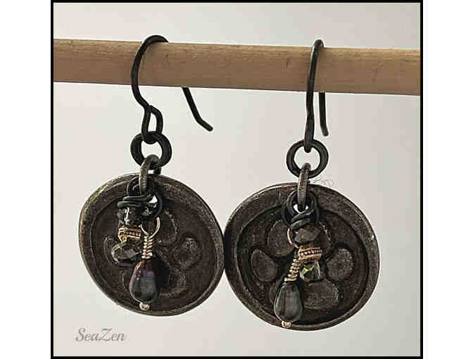 Dog Paw Charm Earrings