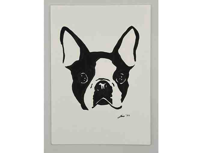 Handmade Artwork Boston Terrier