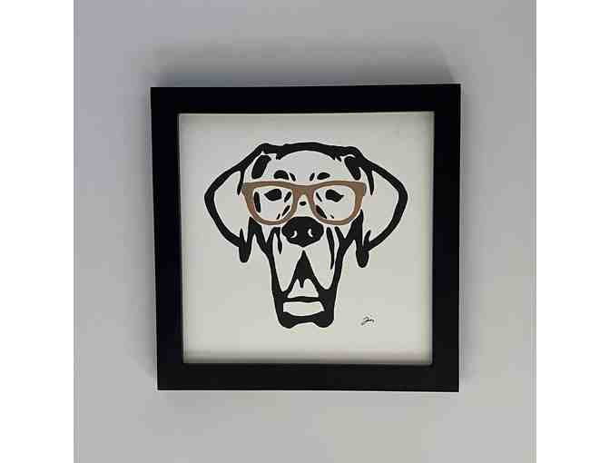 Handmade Artwork - Great Dane with Glasses