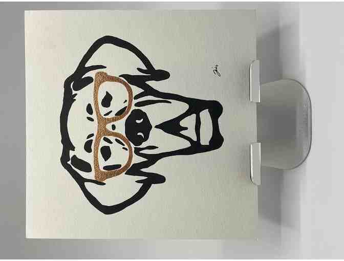 Handmade Artwork - Great Dane with Glasses