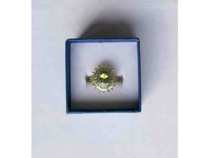 Peridot Cocktail Ring Size 5