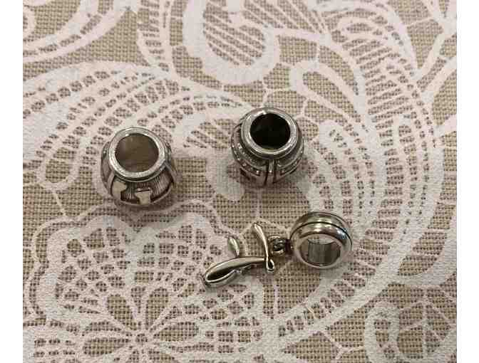 Brighton Letter 'F' Bead Charms w/Crystals