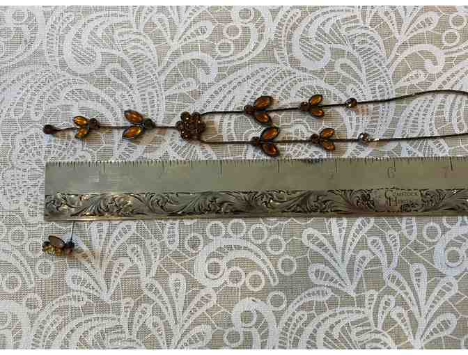 Swarovski Crystal Drop Necklace and Earrings