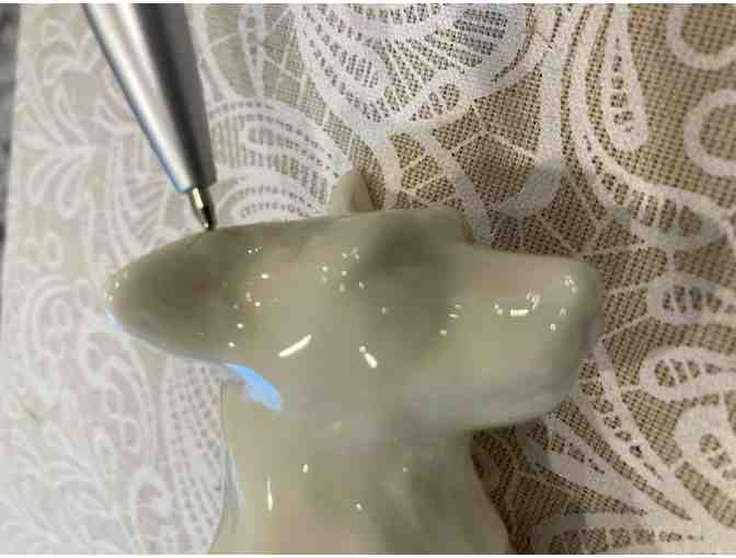 Vintage Belleek Ireland Porcelain Scotty Dog