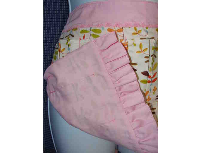 Pink Ruffle Egg Gathering Apron