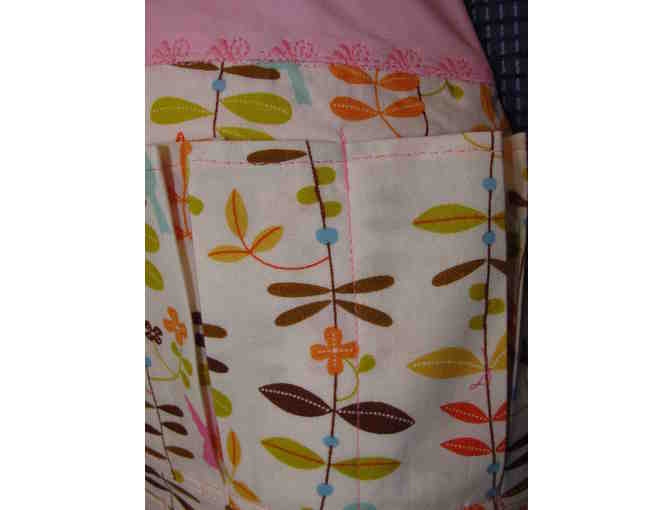 Pink Ruffle Egg Gathering Apron