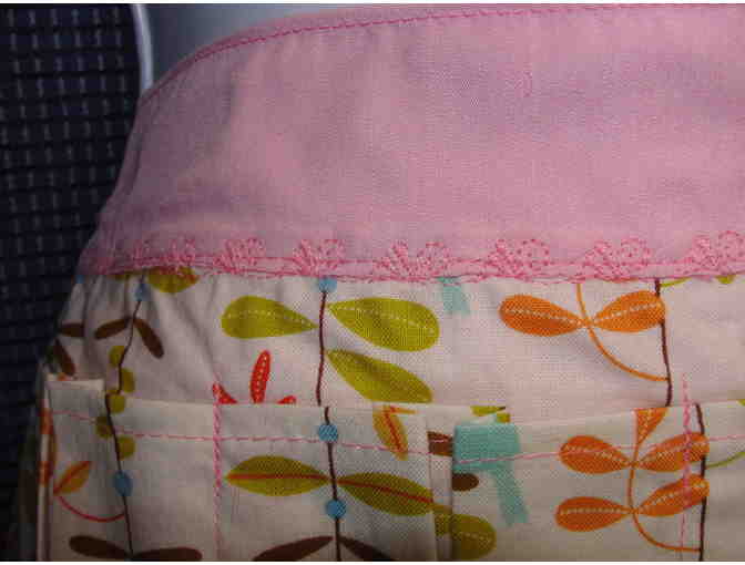 Pink Ruffle Egg Gathering Apron