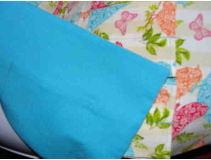 Handmade Egg Gathering or Collecting Blue Birds 10 Apron