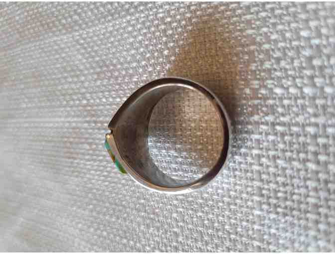 Sterling Silver Ring with Turquoise and Lapis