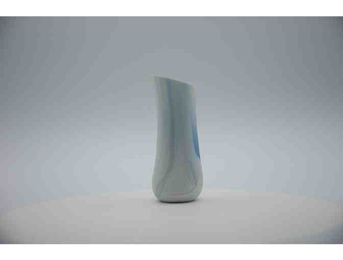 5in vase, fused glass (Zip code 60646 Local Pickup Only)