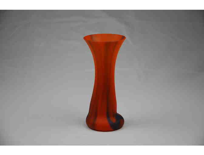 6in fused glass vase (Zip code 60646 Local Pickup Only)