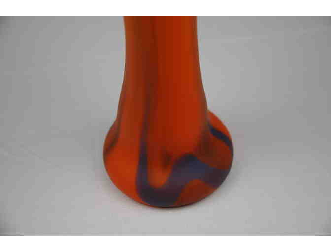 6in fused glass vase (Zip code 60646 Local Pickup Only)