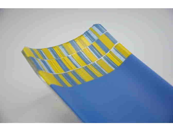 serving tray, fused glass (Zip code 60646 Local Pickup Only)