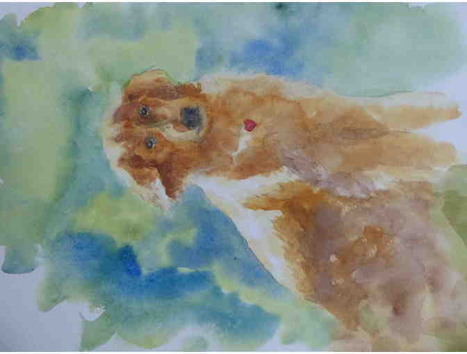 Custom Watercolor pet portrait