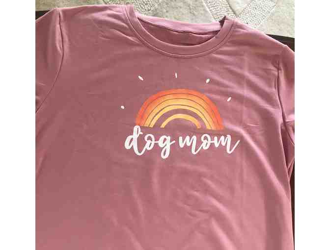 NEW 'Dog Mom' Woman's Pink Sweatshirt