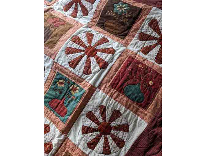 Handmade Throw Sized Quilt Red