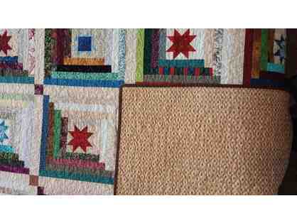 Colorful Log Cabin Quilt