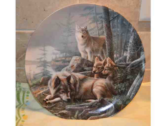 Set of 3 Wolf Plates