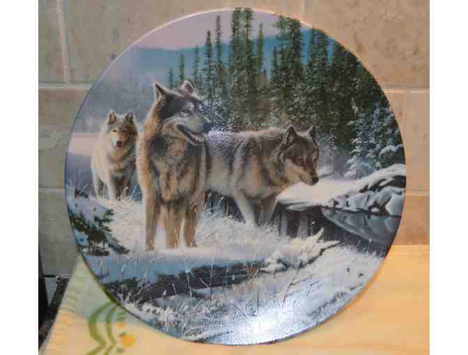 Set of 3 Wolf Plates