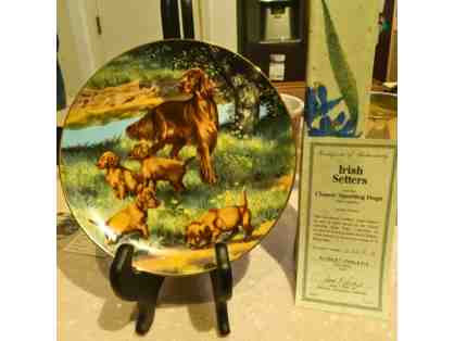 IRISH SETTERS Classic Sporting Dogs Plate