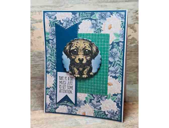 10 original greeting cards with dogs