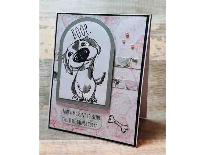 10 original greeting cards with dogs