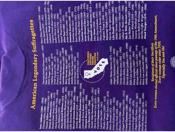 2006 Women's Equality Day legacy tee-shirts