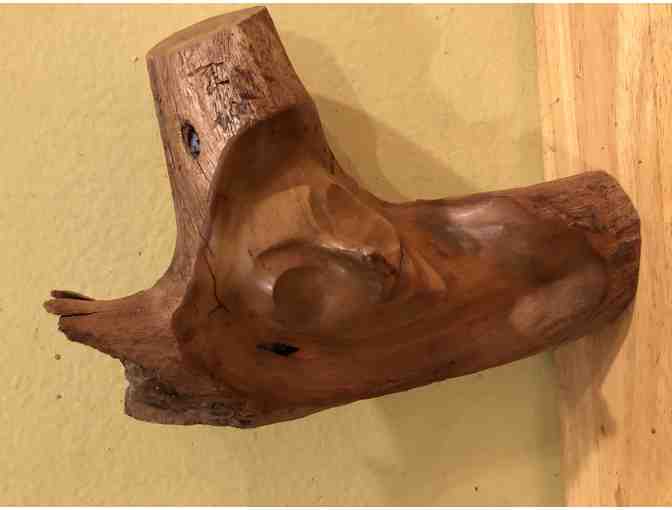 Lebanon Cedar Sculpture of Lovely Maiden.