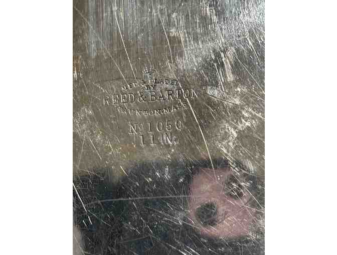 Reed & Barton Round Quadrupled Silver Plated Serving Plate/Tray 11.5' (Vintage)