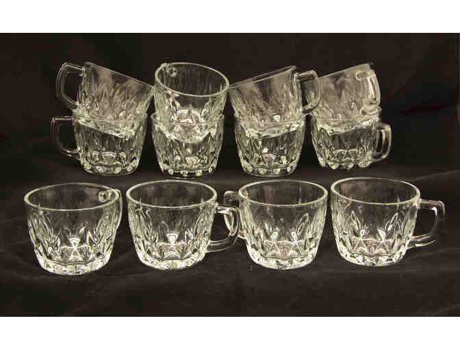 Vintage Anchor Hocking Crown Point Punch Bowl Set