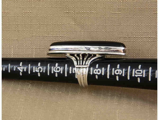 Sterling Silver and Onyx Ring