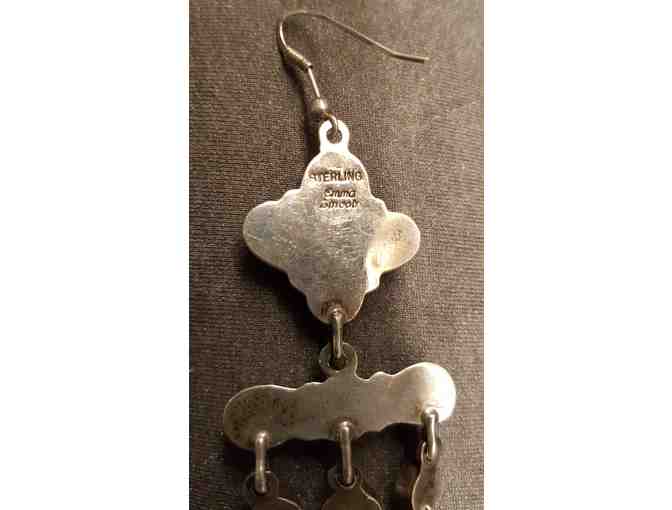 Sterling Silver and Black Onyx Chandelier Style Earrings, Emma Lincoln