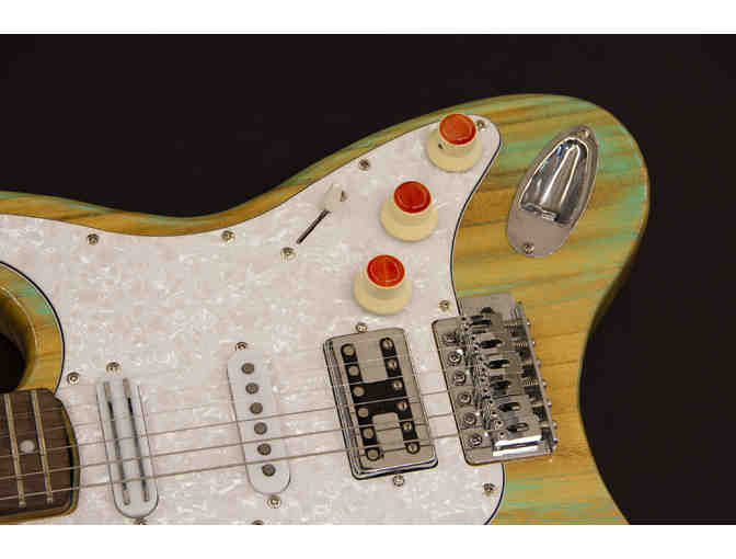 Blue Electric Guitar and Four Guitar Lessons with BJ Magoon