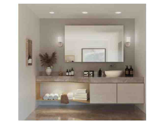 Pair of Brushed Nickel Bath Vanity Wall Lights