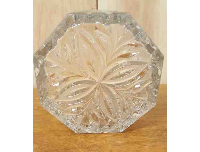Vintage Cut Glass Ice Basket