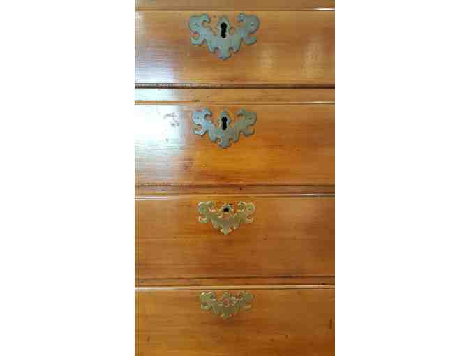 Antique 'Married' Queen Anne Maple Highboy